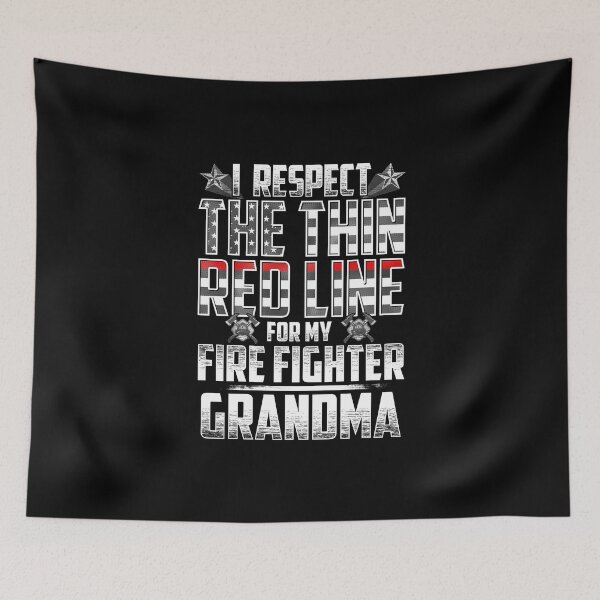 Item preview, Grandma Fire Fighter Thin Red Line designed and sold by wheedesign.