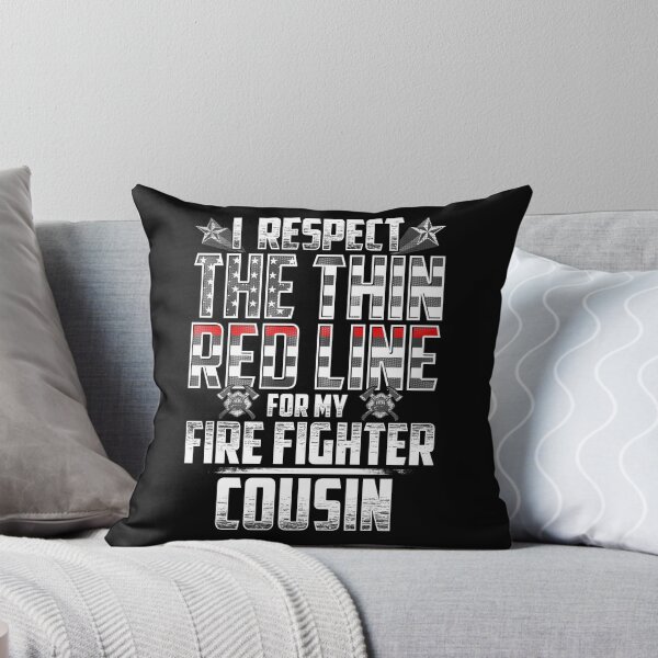 Item preview, Cousin Fire Fighter Thin Red Line designed and sold by wheedesign.