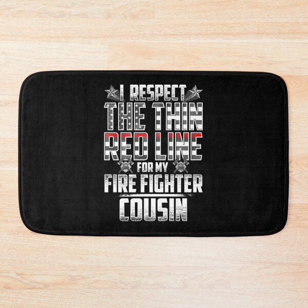 Item preview, Cousin Fire Fighter Thin Red Line designed and sold by wheedesign.