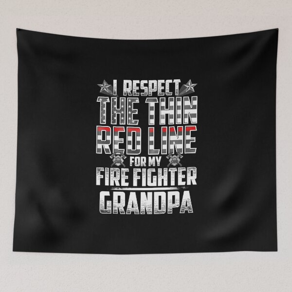 Item preview, Grandpa Fire Fighter Thin Red Line designed and sold by wheedesign.