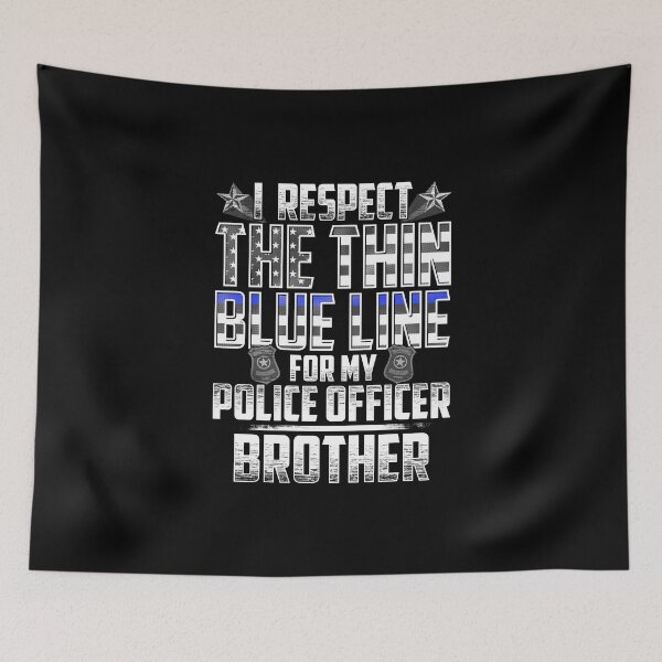 Item preview, Brother Police Officer Thin Blue Line designed and sold by wheedesign.
