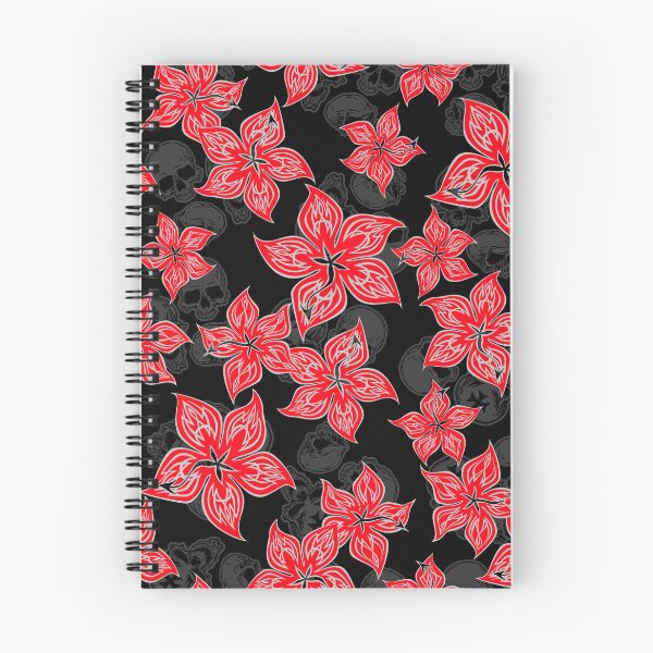 Item preview, Hot Rodder Pinstriped Hibiscus Print - Red and Black designed and sold by DriveIndustries.