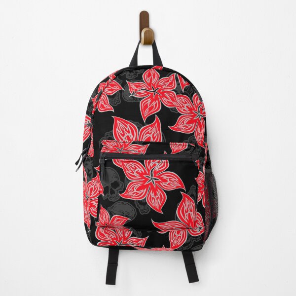 Item preview, Hot Rodder Pinstriped Hibiscus Print - Red and Black designed and sold by DriveIndustries.