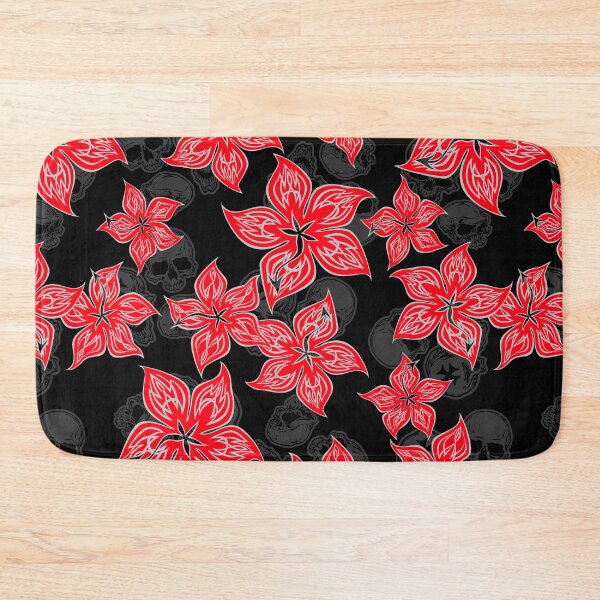 Item preview, Hot Rodder Pinstriped Hibiscus Print - Red and Black designed and sold by DriveIndustries.