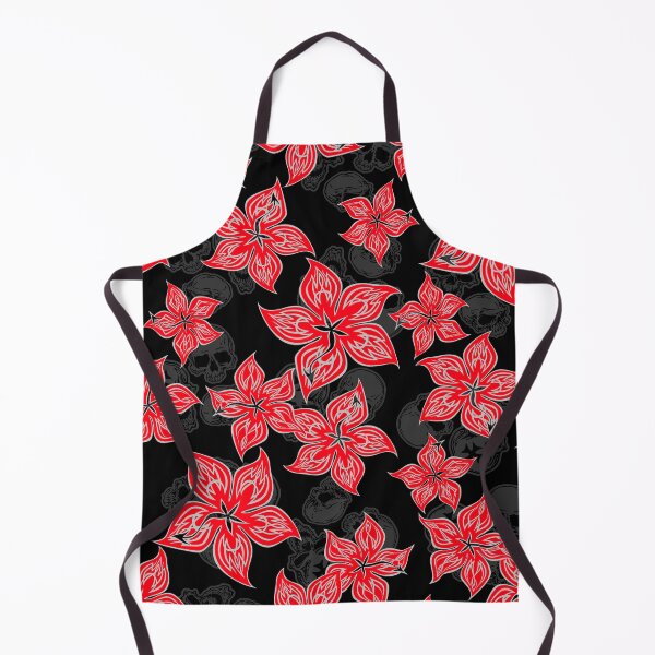 Item preview, Hot Rodder Pinstriped Hibiscus Print - Red and Black designed and sold by DriveIndustries.