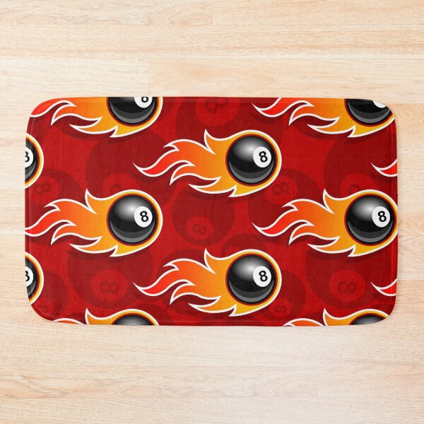 Artikelvorschau, Billard Schwarz 8 Ball 8-Ball Pocket Pool Snooker Flaming Fire Red entworfen und verkauft von Draculaura2009.
