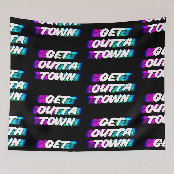 Item preview, Get Outta Town Retro RGB designed and sold by Kristen Lucero.