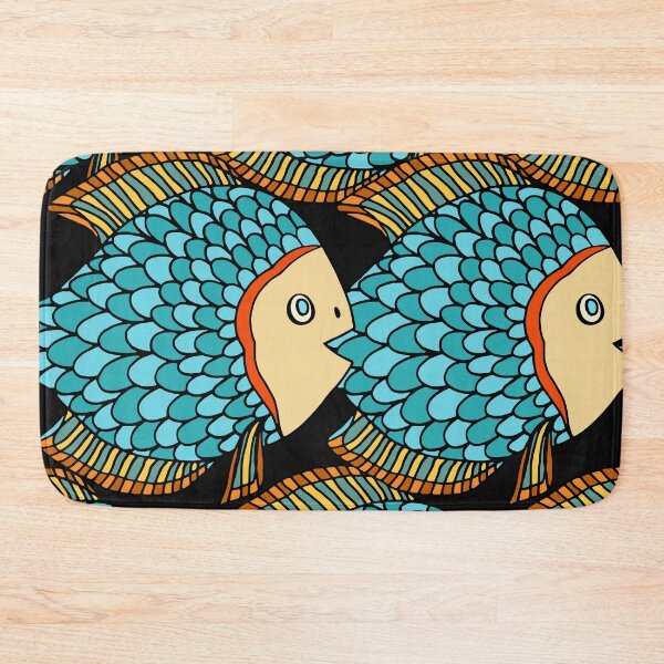 Item preview, Happy Blue Fish designed and sold by GoldfishEast.