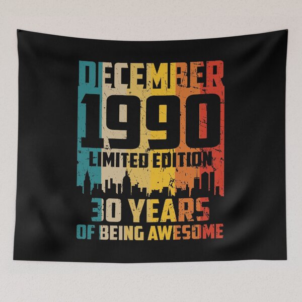 Item preview, 30th birthday 30 years man woman born in 1990 gift designed and sold by Renergie.