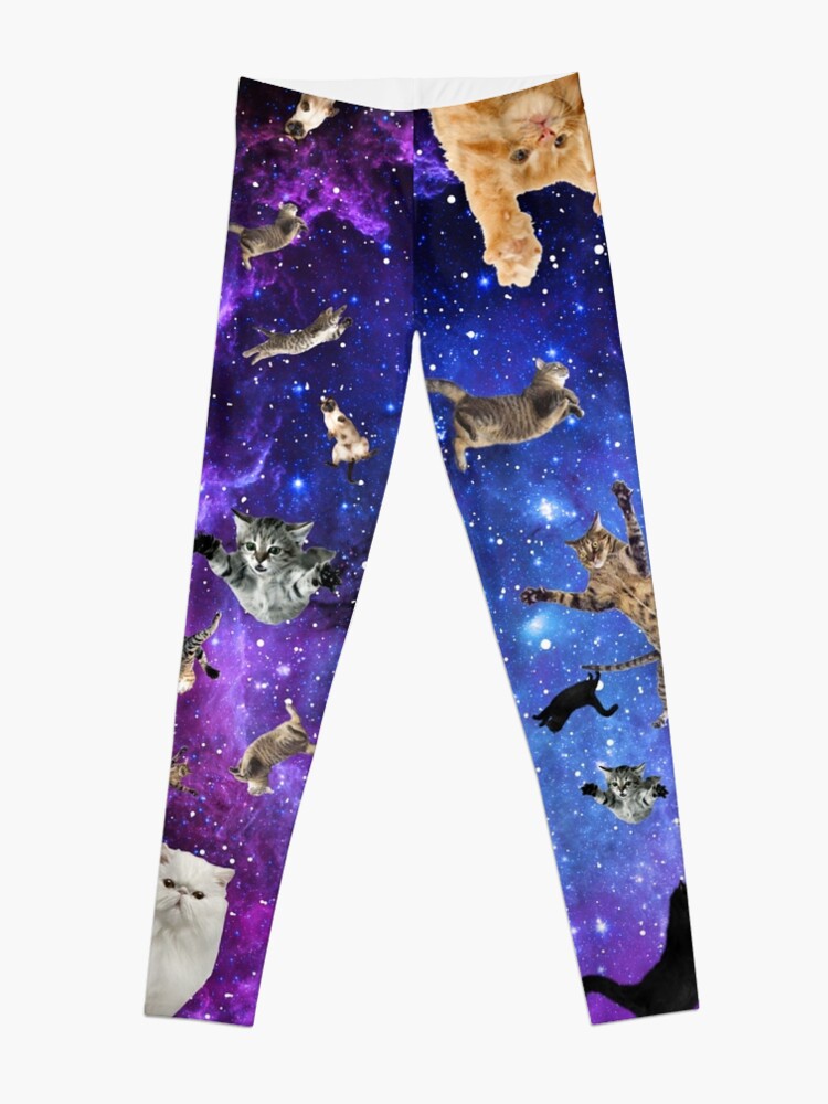 Thumbnail 3 of 5, Leggings, Space Cats designed and sold by WonderFlux.