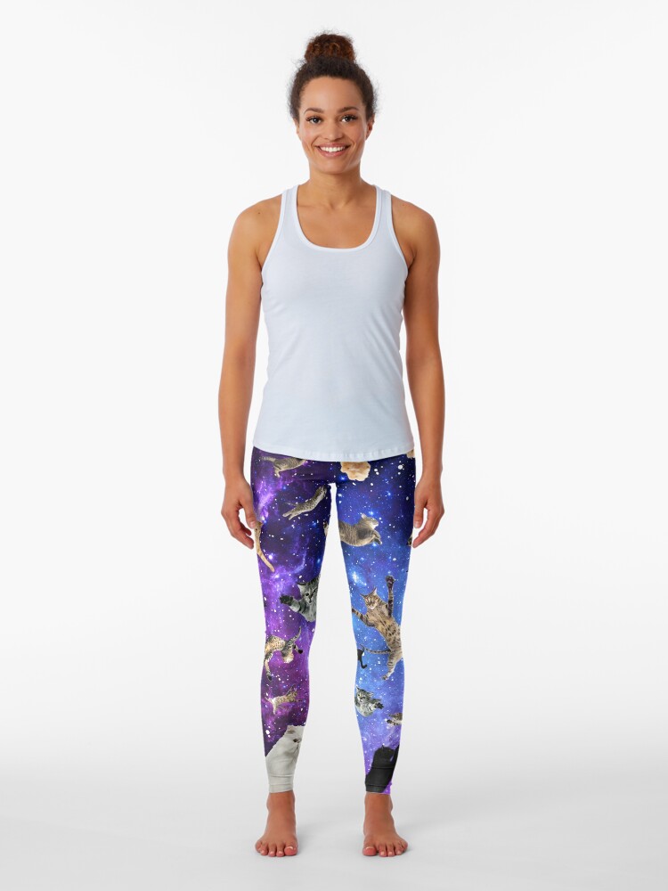 Purple Galaxy Space Leggings - Leggings at  Women's Clothing