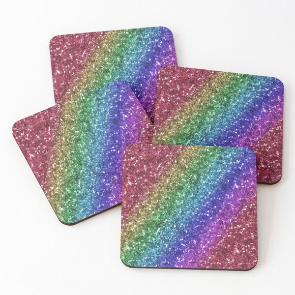 Item preview, Glitter Rainbow Unicorn Pattern designed and sold by WOW TeesAndThings.