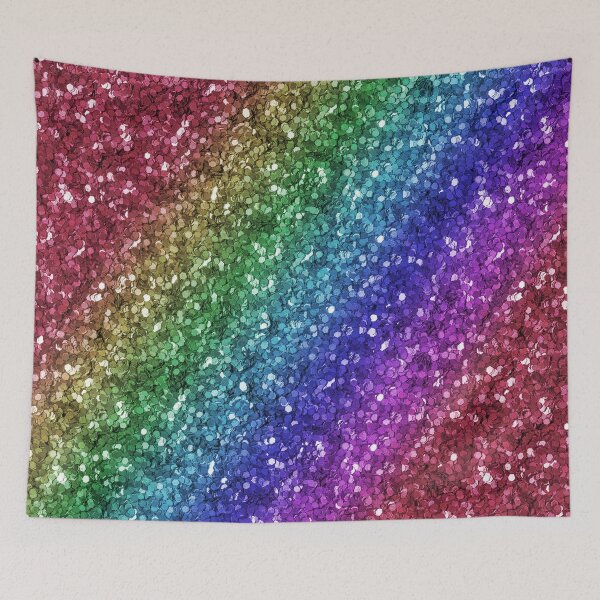 Item preview, Glitter Rainbow Unicorn Pattern designed and sold by WOW TeesAndThings.