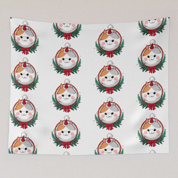 Item preview, Holiday Fat Cat designed and sold by WhiteCatArt.