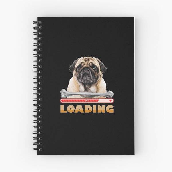 Item preview, Pug Is Waiting In Front Of A Bone Loading designed and sold by DELMEO.