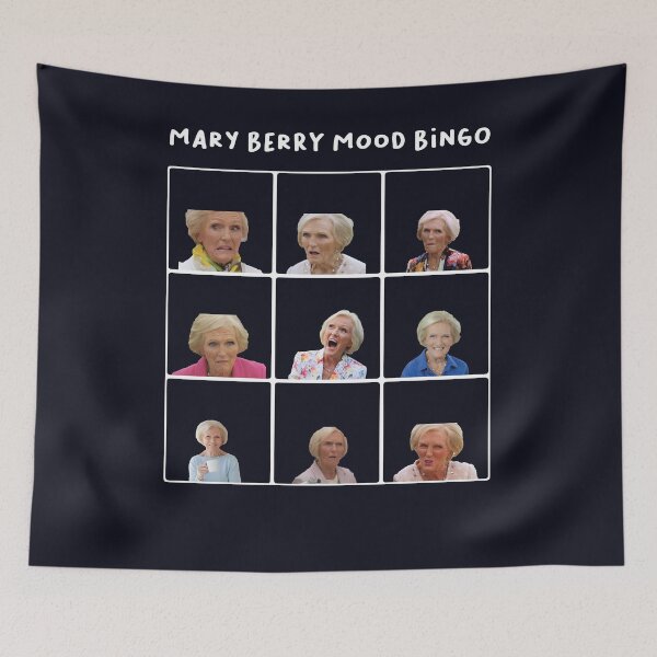 Item preview, Funny Mary Berry Mood Bingo From Great british bake off designed and sold by TheBritishShop.