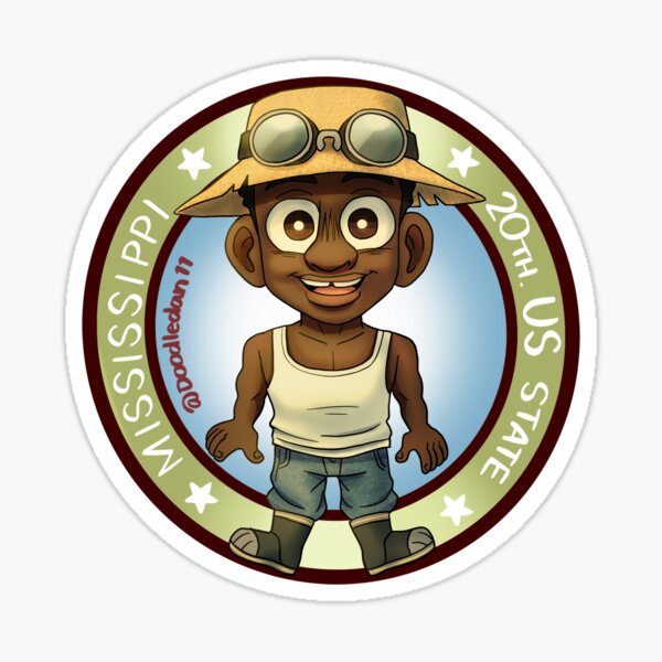 Item preview, Mississippi as a human designed and sold by doodledan11.