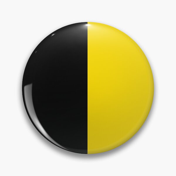 Item preview, Black and yellow team colours (half and half) designed and sold by NiceEggThreads.