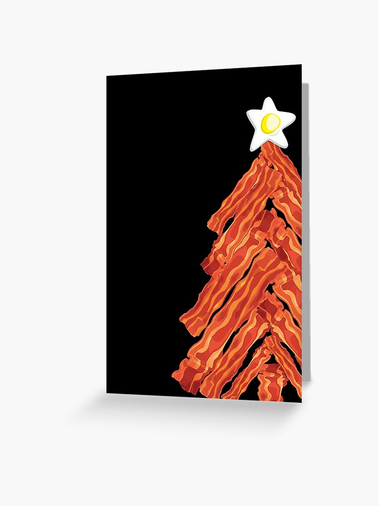 Bacon Christmas Card for Boyfriend Christmas Gifts Greeting Cards