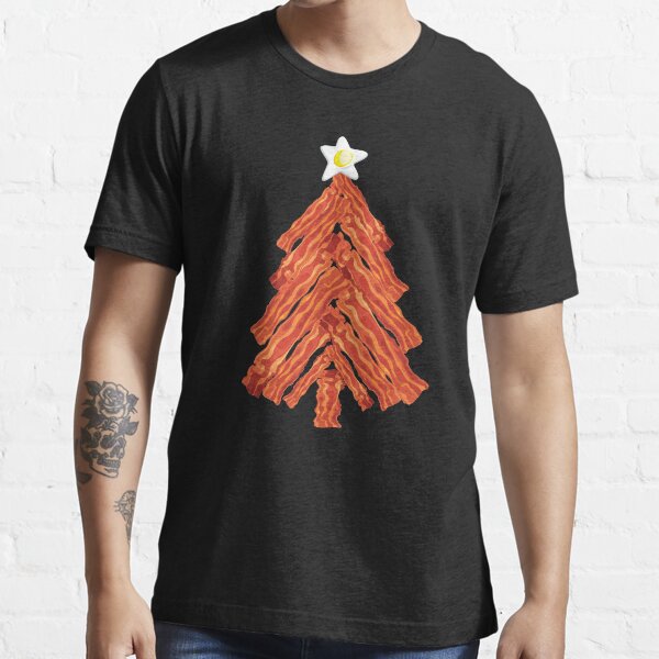 Funny Bacon and Egg Christmas Tree Essential T-Shirt