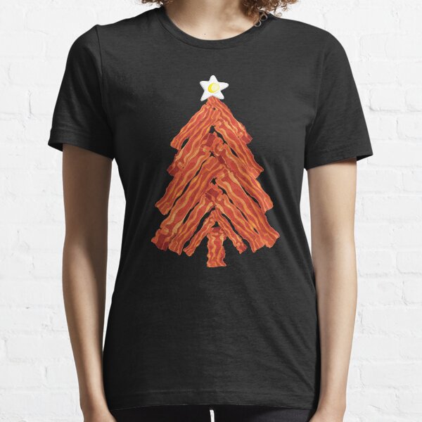 Funny Bacon and Egg Christmas Tree Essential T-Shirt