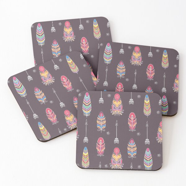 Item preview, Boho Feather Pattern designed and sold by AdventureTee.