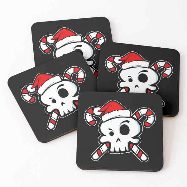 Item preview, Cute Santa Skull and Cross Bone Candy Canes designed and sold by wheedesign.
