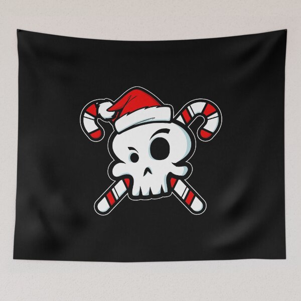 Item preview, Cute Santa Skull and Cross Bone Candy Canes designed and sold by wheedesign.