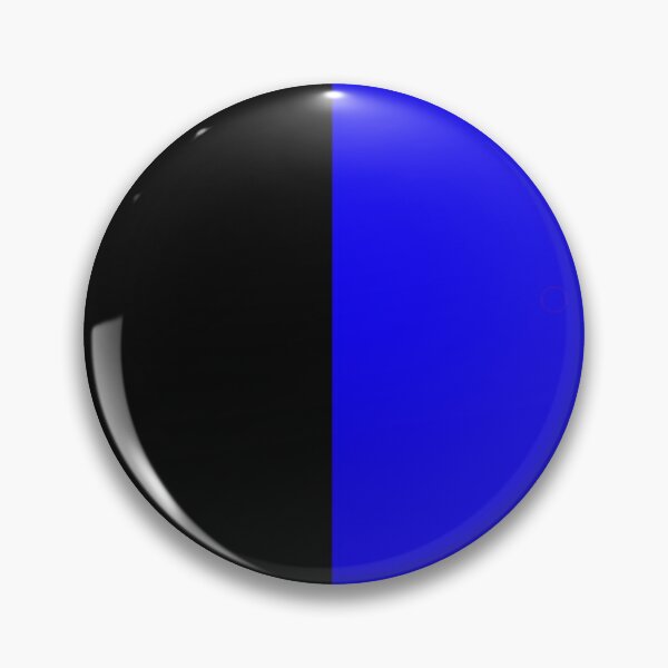 Item preview, Black and blue team colours (half and half) designed and sold by NiceEggThreads.