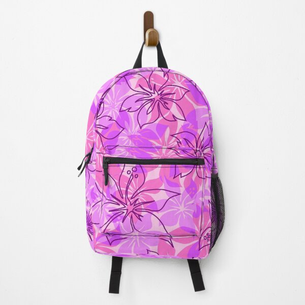 Item preview, Olowalu Hawaiian Hibiscus Aloha Shirt Print- Pink and Violet designed and sold by DriveIndustries.
