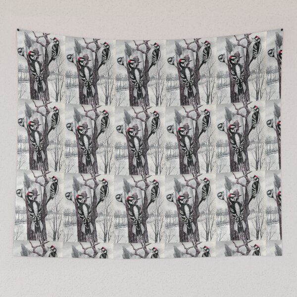 Item preview, Downy and Hairy Woodpeckers designed and sold by fenneltea.