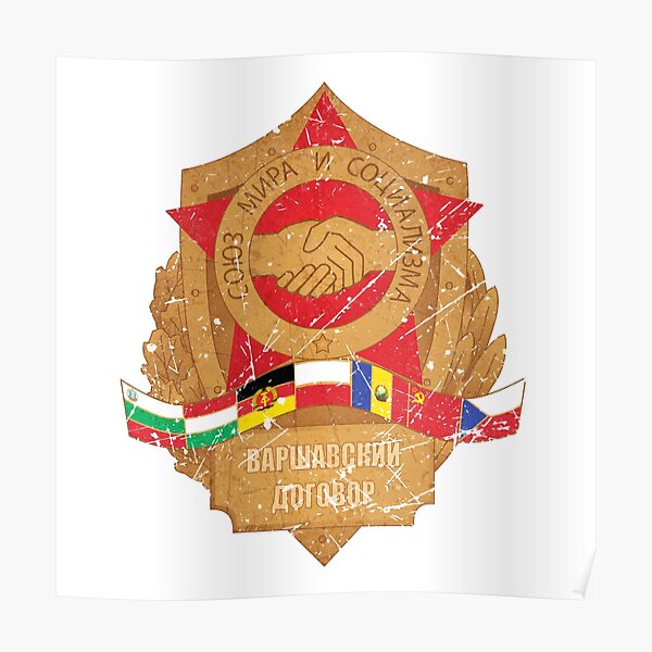 "Warsaw Pact Soviet Union Iron Curtain" Poster by quark Redbubble