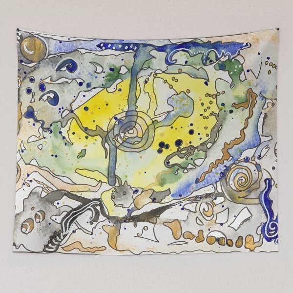 Item preview, Full Moon Lunar Eclipse November 2020 Intuitive Art designed and sold by TheDoodleNurse.