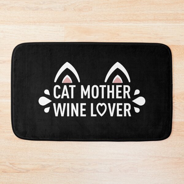 Item preview, Cat Mother Wine Lover - Black designed and sold by ClaudiaGrosso.