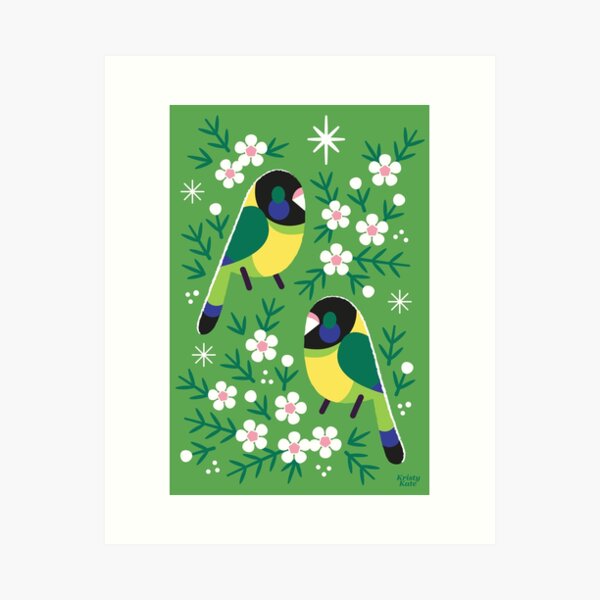 Christmas in Australia - Australian Ringneck (Twenty-Eight) Art Print