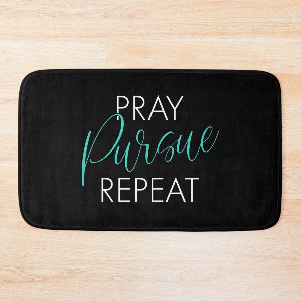 Item preview, Pray Pursue Repeat, Christian Inspirational Quote designed and sold by OnPurposeMarket.