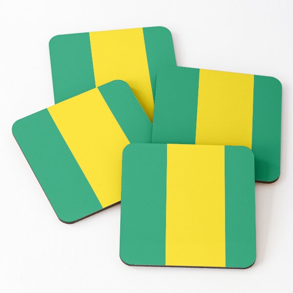 Item preview, Green and yellow team colours (half and half) designed and sold by NiceEggThreads.