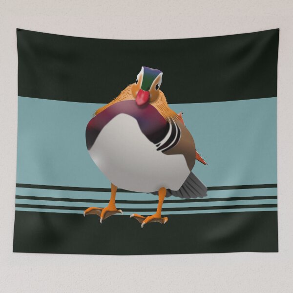 Item preview, Mandarin Duck Illustration designed and sold by CvLoria.