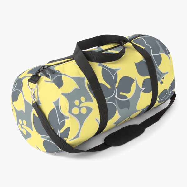 Item preview, Hanalei Hawaiian Floral Camo Aloha Shirt Print - Gray and Yellow designed and sold by DriveIndustries.