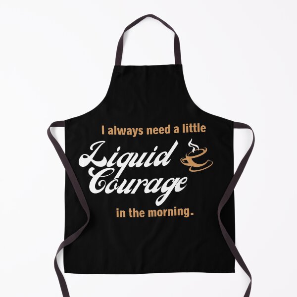 Item preview, I always need a little Liquid Courage Coffee Retro Light Brown and White designed and sold by charqui.