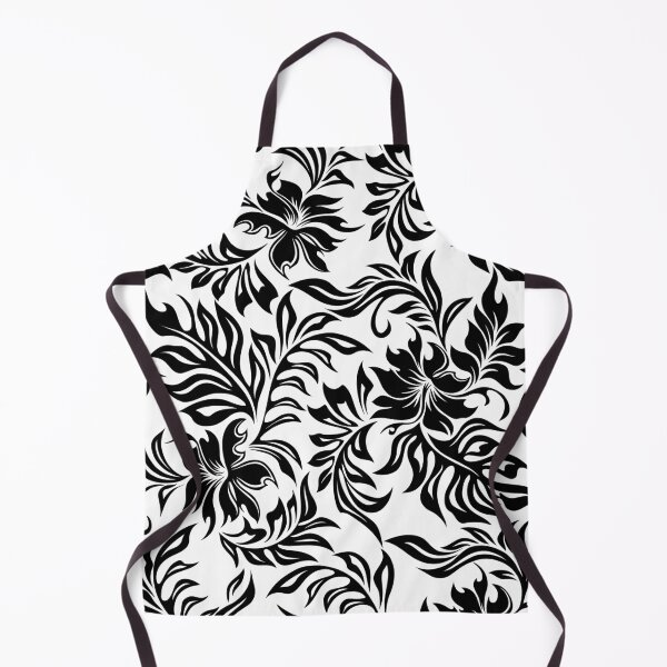 Item preview, Waikiki Hibiscus Hawaiian Pareau Floral - Black & White designed and sold by DriveIndustries.
