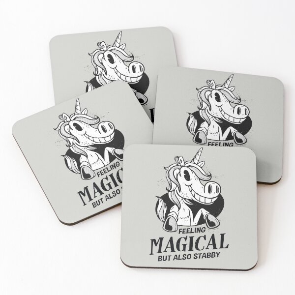 Item preview, Feeling Magical But Also Stabby Unicorn designed and sold by popularthreadz.