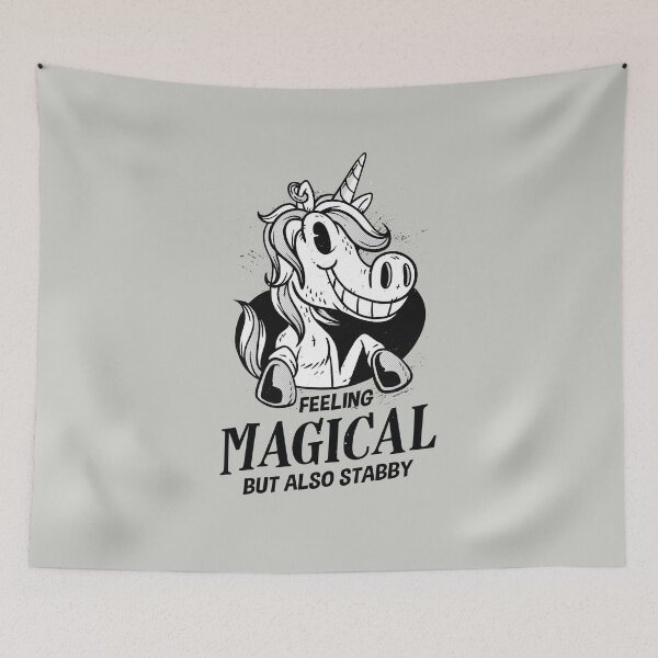 Item preview, Feeling Magical But Also Stabby Unicorn designed and sold by popularthreadz.