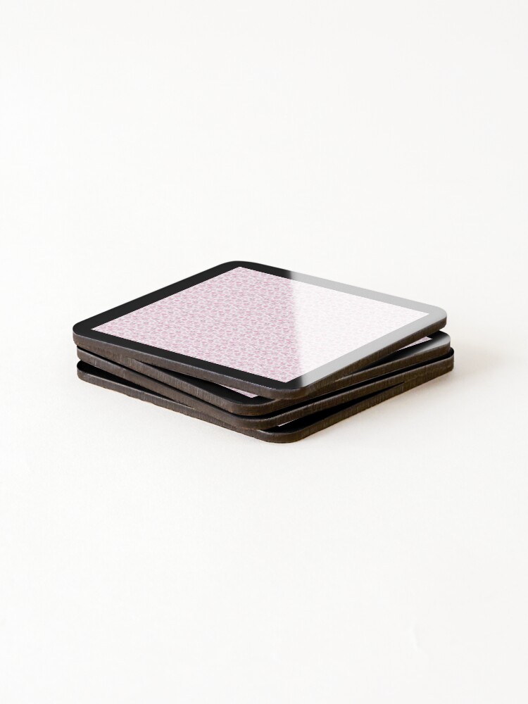 Thumbnail 4 of 5, Coasters (Set of 4), Pink Panda Pattern designed and sold by amilli.