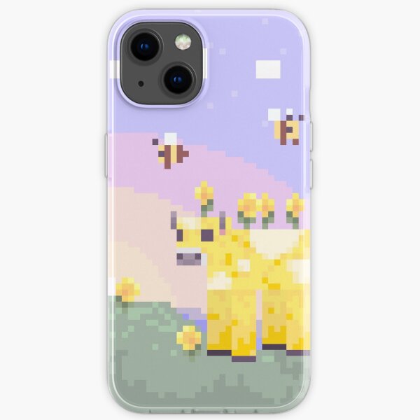 Minecraft Earth: Moobloom & Bees Portrait iPhone Soft Case