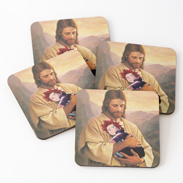 Kirishima held by Jesus Coasters (Set of 4)