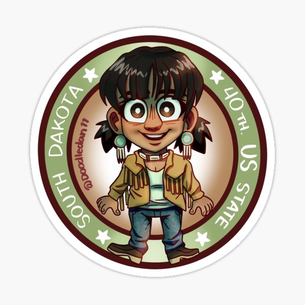 Item preview, South Dakota as a human designed and sold by doodledan11.