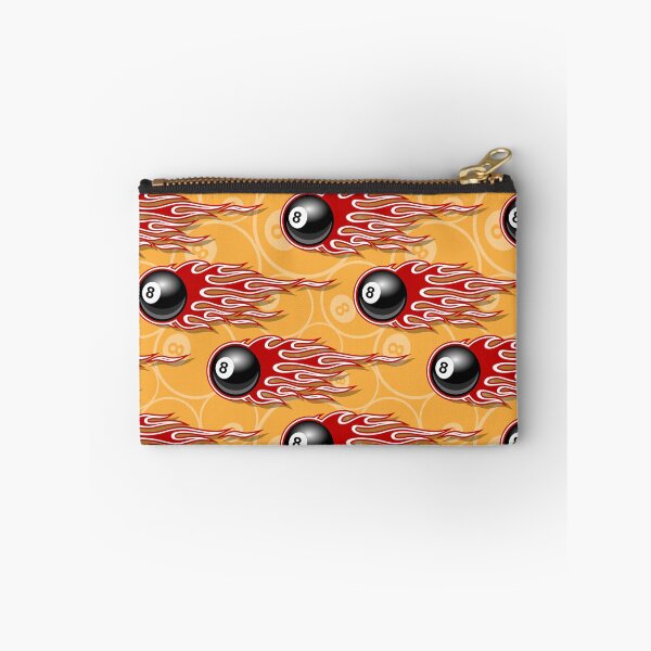 Item preview, Billiards Black 8 Ball 8-Ball Pocket Pool Snooker Flaming Fire Red Hot Rod Flames designed and sold by Draculaura2009.