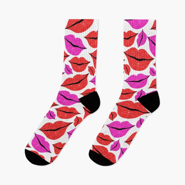 Item preview, Pink and Red Lips Pattern  designed and sold by Julie Erin Designs.