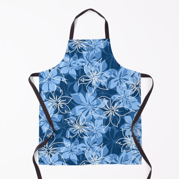 Item preview, Olowalu Hibiscus Hawaiian Camo Aloha Shirt Print - Indigo designed and sold by DriveIndustries.